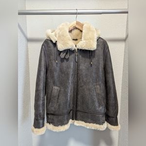 Cloud Nine Sheepskin Bomber Coat
